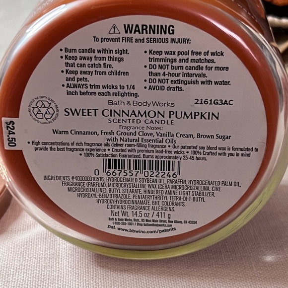 It’s Pumpkin Time. Bath and Body Works Candle and Starbucks Bear. - Picture 6 of 7